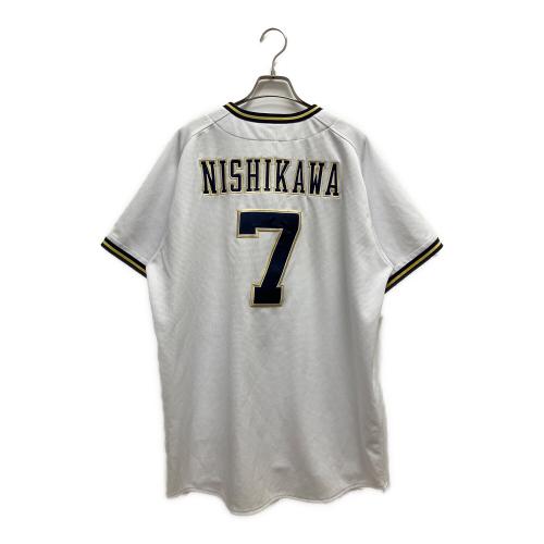 オリックス・バファローズ 応援グッズ O ホワイト ユニフォーム NISHIKAWA