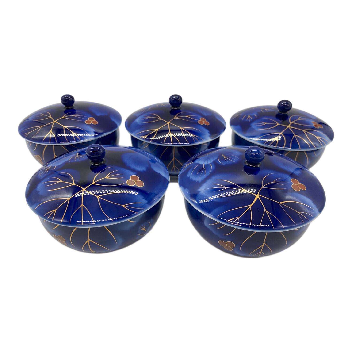 未使用◇深川製磁 花ひょうたん 小皿揃 小鉢 5個セット 未使用