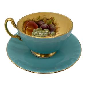 Aynsley (エインズレイ) カップ&ソーサー ブルー オーチャードゴールド