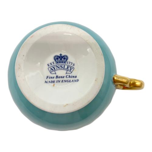 Aynsley (エインズレイ) カップ&ソーサー ブルー オーチャードゴールド