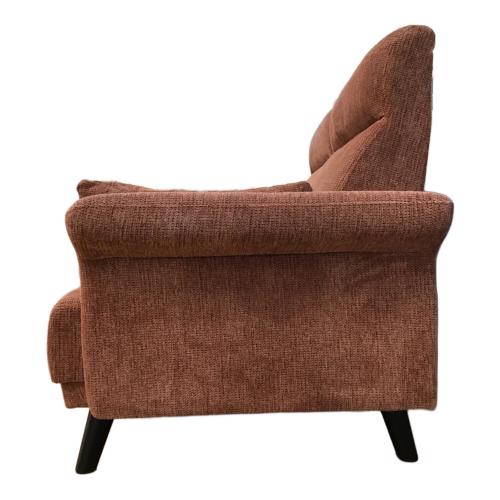 2人掛けソファー ブラウン 132 ファブリック RUN2