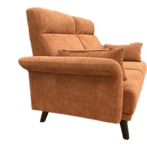 2人掛けソファー ブラウン 132 ファブリック RUN2