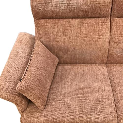 2人掛けソファー ブラウン 132 ファブリック RUN2