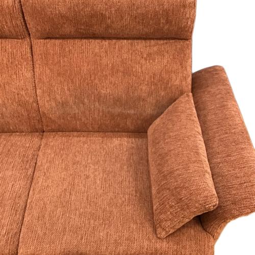 2人掛けソファー ブラウン 132 ファブリック RUN2