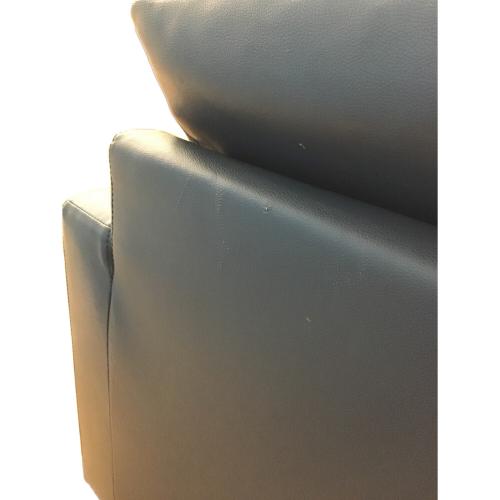 3人掛けソファー オットマン付 ネイビー