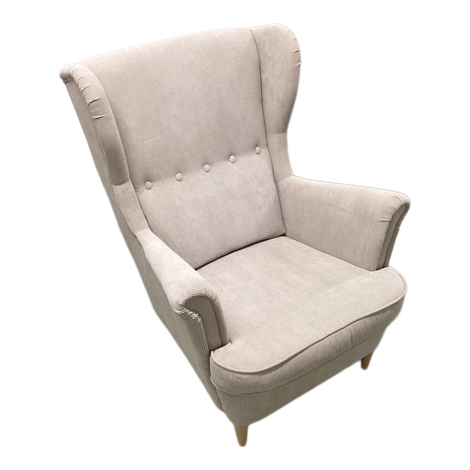 IKEAグレー ファブリック 1人掛けソファ 1人掛けソファー IKEA ｸﾞﾚｰ STRANDMON