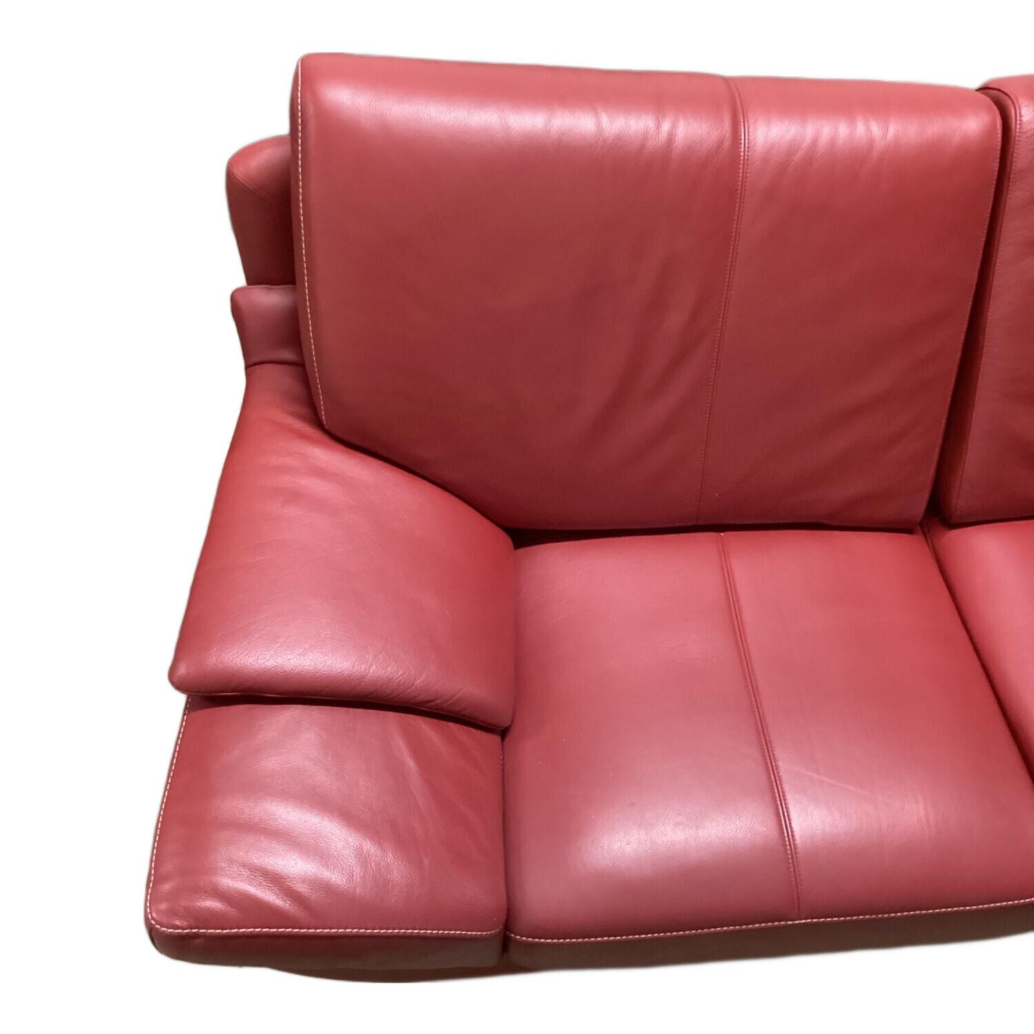 karimoku (カリモク) 3人掛けソファー レッド 98 chitano Z1060