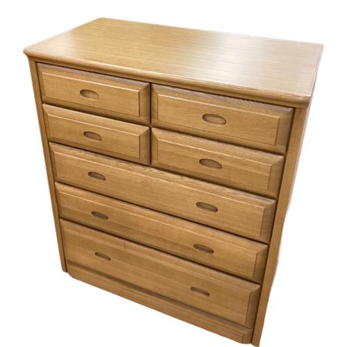 出雲木工 (イズモモッコウ) ローチェスト ナチュラル 5段 ナラ材