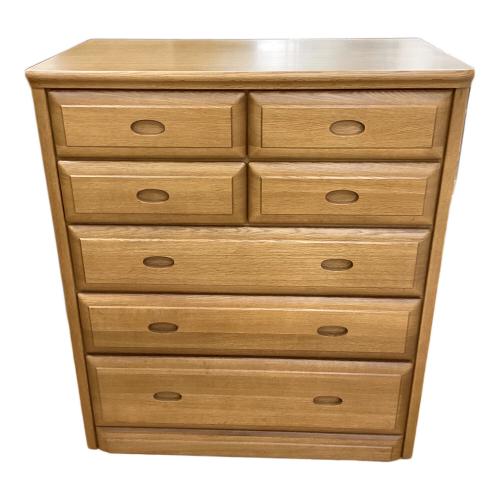 出雲木工 (イズモモッコウ) ローチェスト ナチュラル 5段 ナラ材