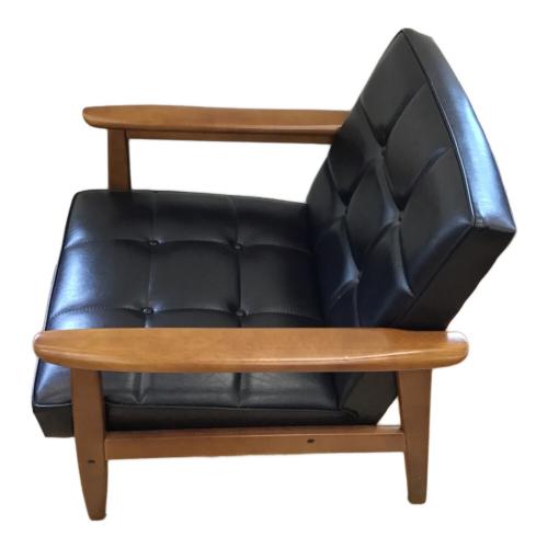 カリモク60 (カリモクロクマル) アームチェアー ブラック×ブラウン 238 1人掛け W36170 Kチェア