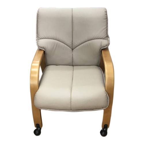 冨士ファニチア (フジファニチア) ダイニングチェアー アイボリー 267 キャスター付 D2591A