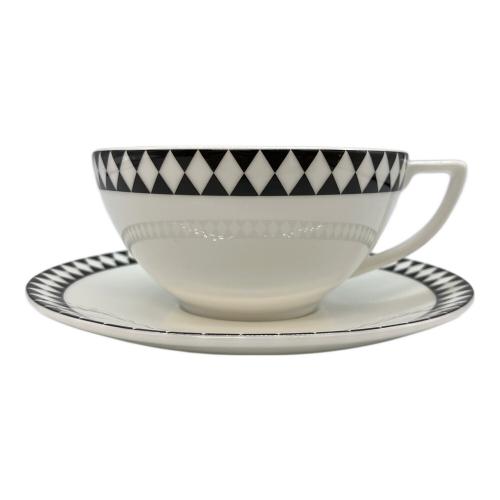 Wedgwood (ウェッジウッド) カップ&ソーサー ホワイト×ブラック ▲ JASUPER CONRAN MOSAIC