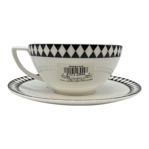 Wedgwood (ウェッジウッド) カップ&ソーサー ホワイト×ブラック ▲ JASUPER CONRAN MOSAIC