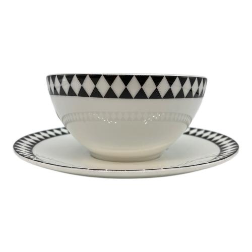 Wedgwood (ウェッジウッド) カップ&ソーサー ホワイト×ブラック ▲ JASUPER CONRAN MOSAIC