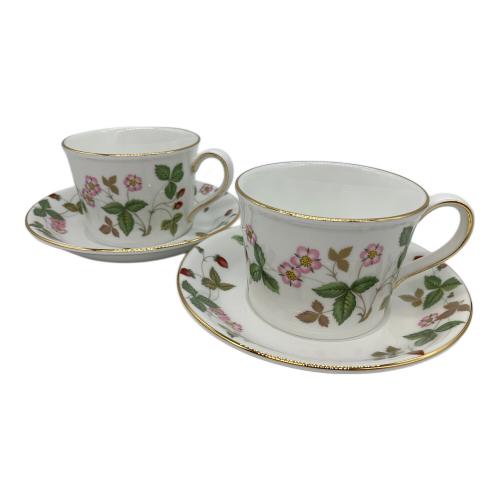Wedgwood (ウェッジウッド) カップ&ソーサー ▲ ワイルドストロベリー 2Pセット