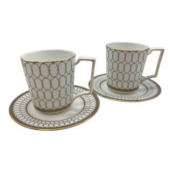 Wedgwood (ウェッジウッド) カップ&ソーサー ▲ ルネッサンスゴールド 2Pセット