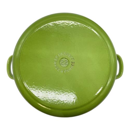 LE CREUSET (ルクルーゼ) 両手鍋 グリーン 22㎝ ココット・ロンド