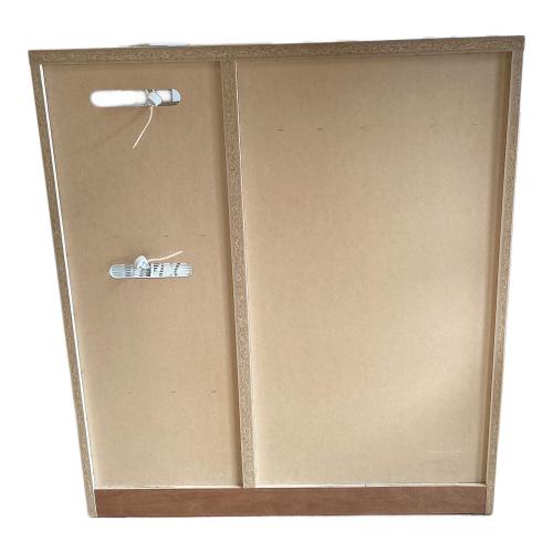 レンジ台 グレー 27 2枚扉 引き出し付