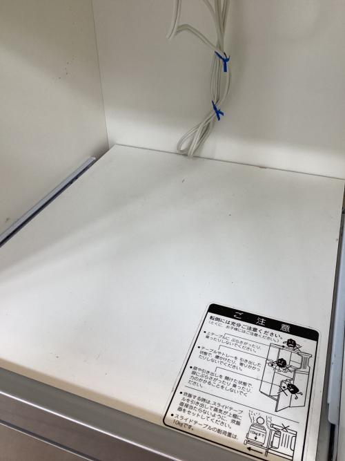 レンジ台 グレー 27 2枚扉 引き出し付