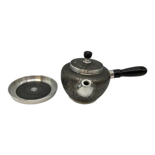 錫半 (スズハン) 茶器揃 ▲ 嵯峨野 急須・茶托・茶さじ・茶壺・瓶座