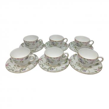 【未使用美品】ウェッジウッド★チッペンデール★トリオ　ペア ウェッジウッド】新商品「フロレンティーン ティーボール＆ソーサー 6