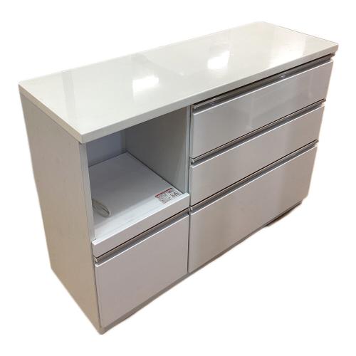 works2 キッチンカウンター ホワイト n106a-24 119×42.5×85.5