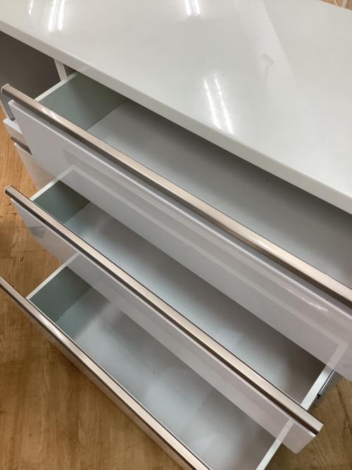 works2 キッチンカウンター ホワイト n106a-24 119×42.5×85.5