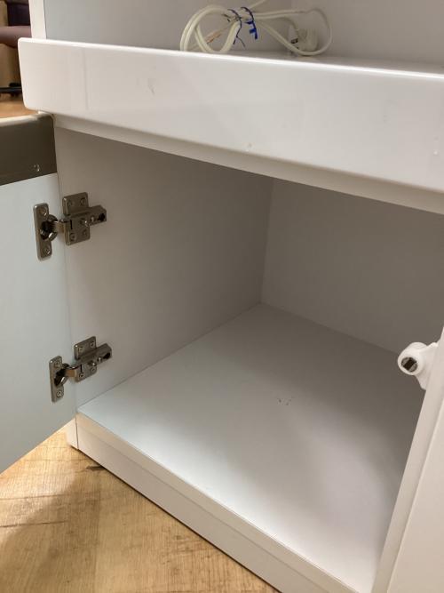 works2 キッチンカウンター ホワイト n106a-24 119×42.5×85.5