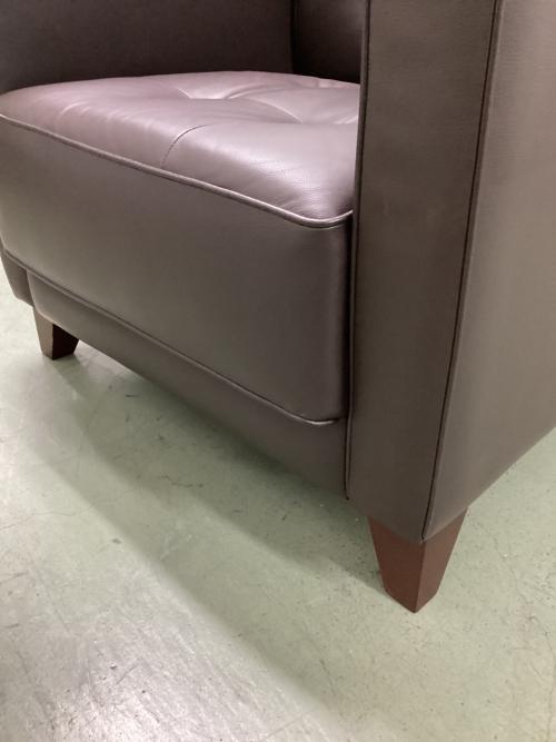 1人掛けソファー ブラウン