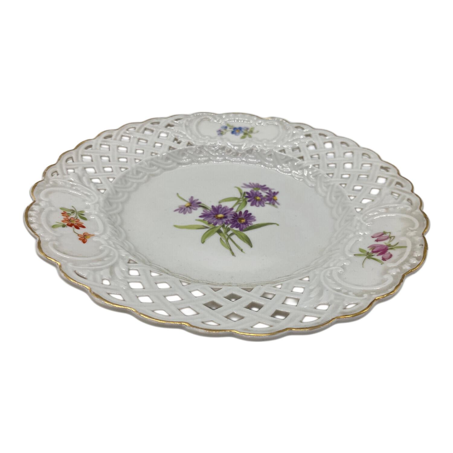 Meissen (マイセン) プレート 透かし飾り ベーシックフラワー