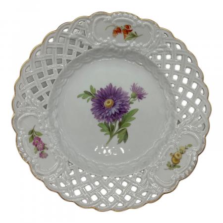 ✴️美品マイセン Meissen 葡萄透かし模様 ヴァインリーヴ 29cm マイセン カップ＆ソーサー □ ヴァインリーフ ワインリーフ 葡萄の葉