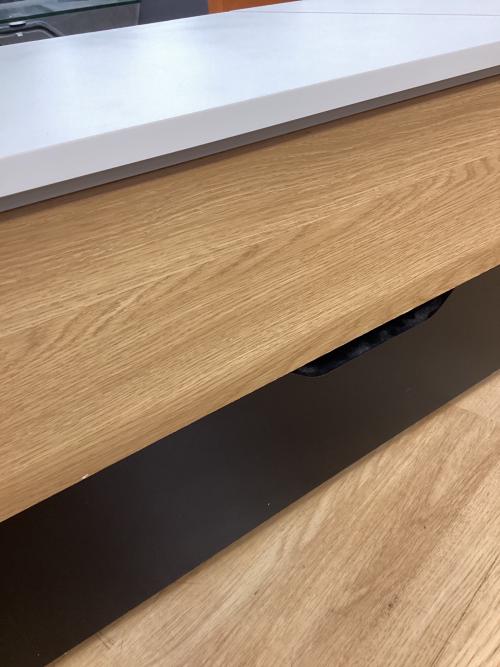 東馬 (トウマ) STLリビングテーブル ホワイト×ナチュラル