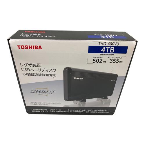 TOSHIBA (トウシバ) USBハードディスク テレビ関連用品 THD-400V3