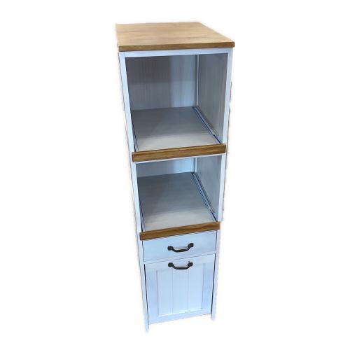 キッチンラック ブラウン×ホワイト