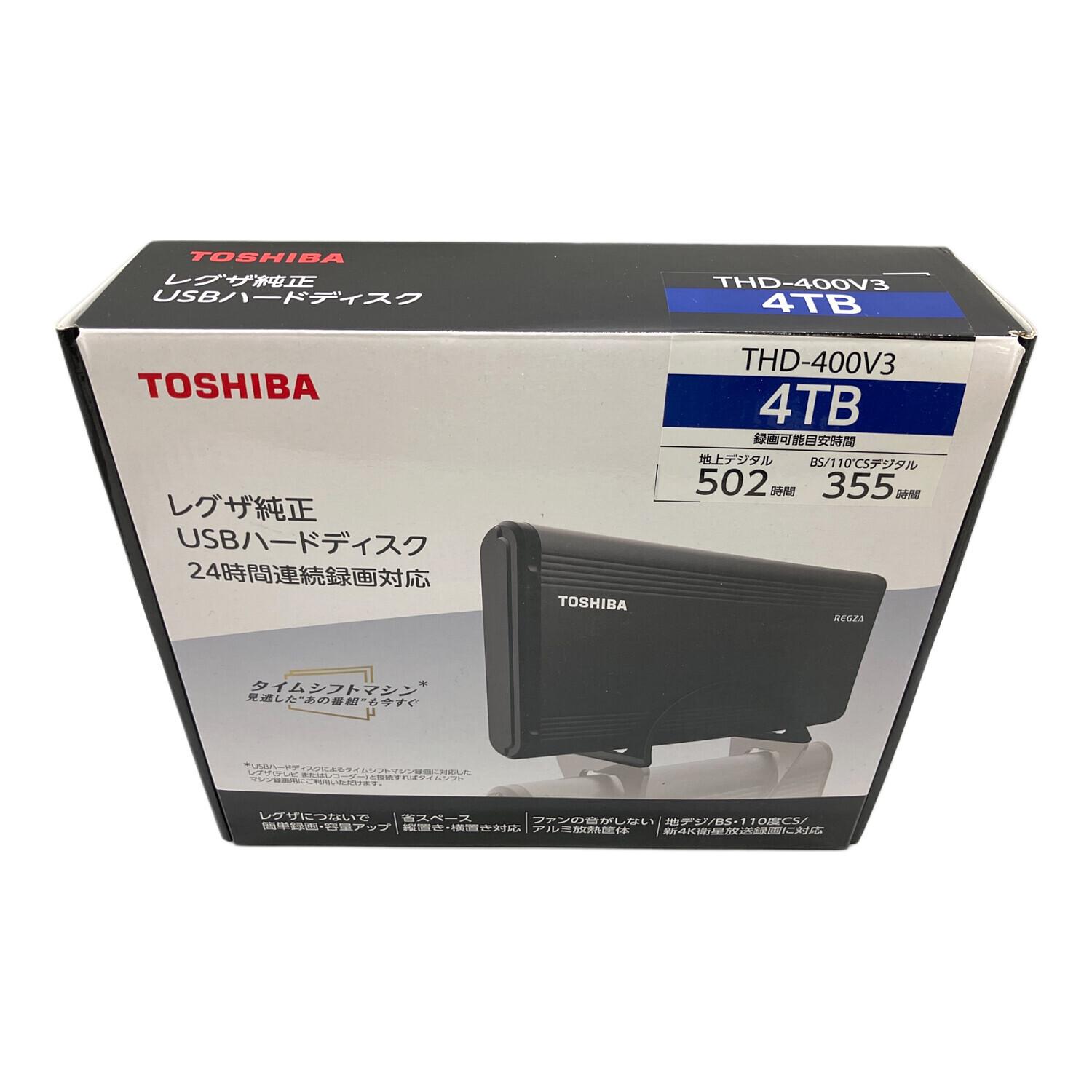 TOSHIBA USBハードディスク 4TB THD-400V3 THD-400V3 USB