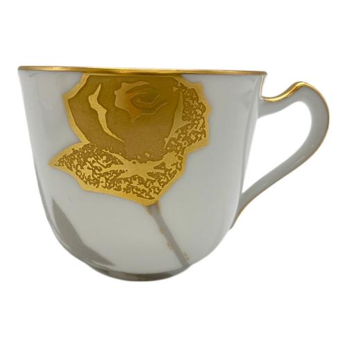 大倉陶園 (オオクラトウエン) カップ&ソーサー 金蝕バラ
