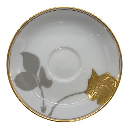 大倉陶園 (オオクラトウエン) カップ&ソーサー 金蝕バラ