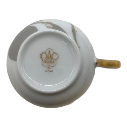 大倉陶園 (オオクラトウエン) カップ&ソーサー 金蝕バラ