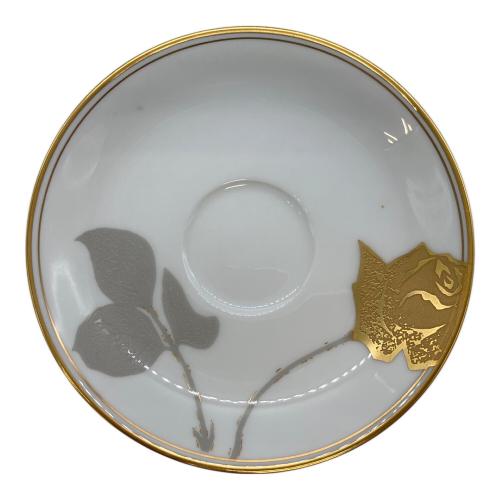 大倉陶園 (オオクラトウエン) カップ&ソーサー 金蝕バラ