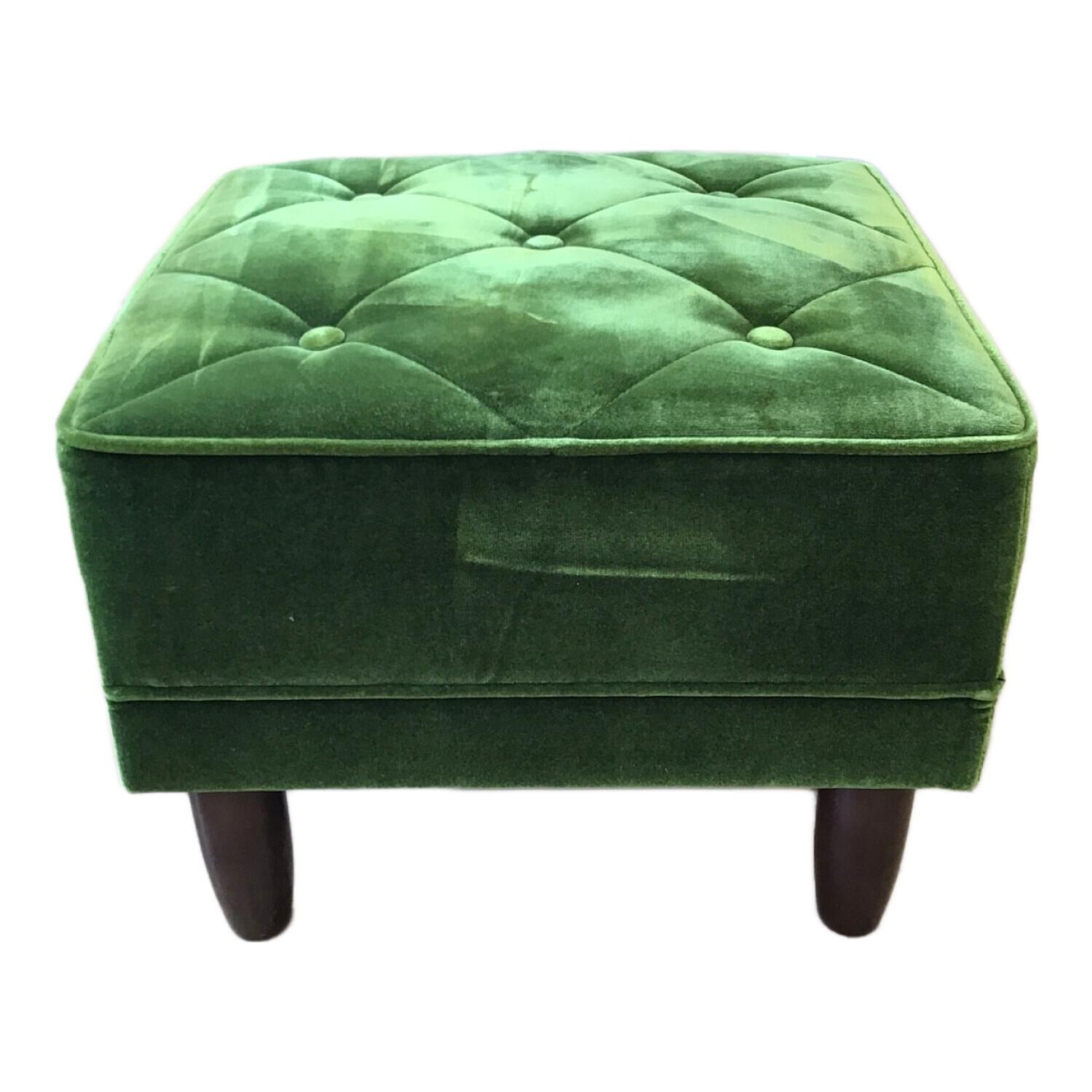 カリモク60 (カリモクロクマル) オットマン X36206QD モケットグリーン