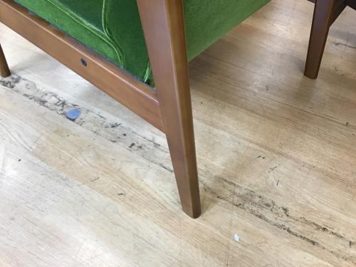 カリモク60 (カリモクロクマル) Kチェア W36170QW モケットグリーン