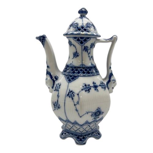 ROYAL COPENHAGEN (ロイヤル・コペンハーゲン) ティーポット ヨゴレ有/顔つき ブルーフルーテッド・フルレース