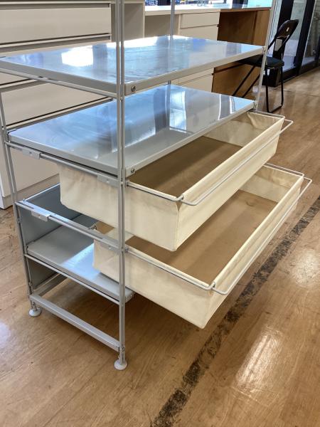 ★直接引取限定★ 無印良品　スチールユニットシェルフ 無印良品 (ムジルシリョウヒン) スチールユニットシェルフ 12 グレー