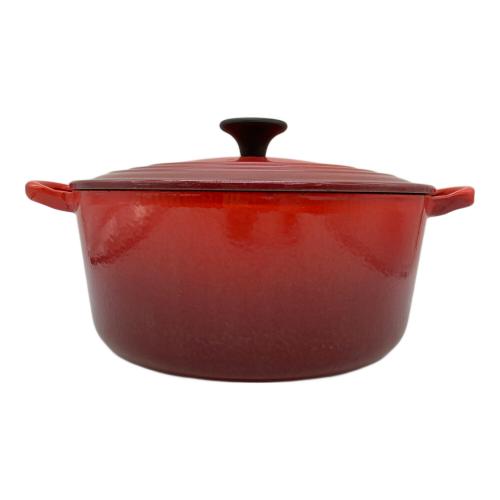 LE CREUSET (ルクルーゼ) 両手鍋 22cm レッド｜トレファクONLINE