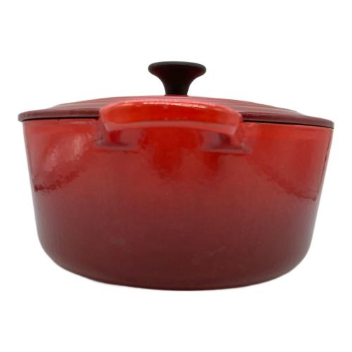 LE CREUSET (ルクルーゼ) 両手鍋 22cm レッド｜トレファクONLINE