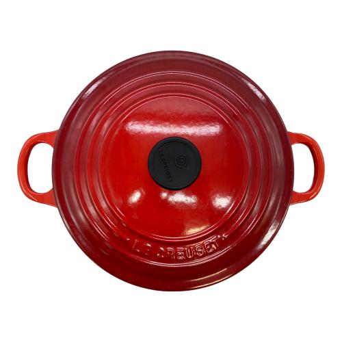 LE CREUSET (ルクルーゼ) 両手鍋 22cm レッド｜トレファクONLINE