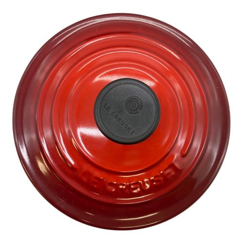 LE CREUSET (ルクルーゼ) 両手鍋 16cm レッド ココット・ロンド