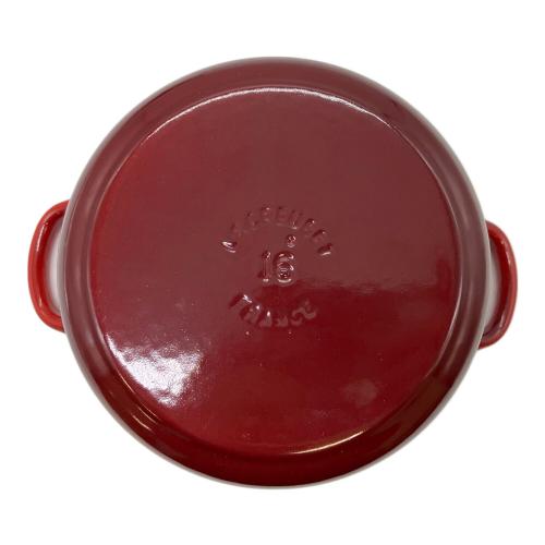 LE CREUSET (ルクルーゼ) 両手鍋 16cm レッド ココット・ロンド