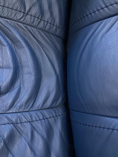 Ekornes (エコーネス) オットマン付き1人掛けソファー ストレスレスコンサル ネイビー×ブラウン