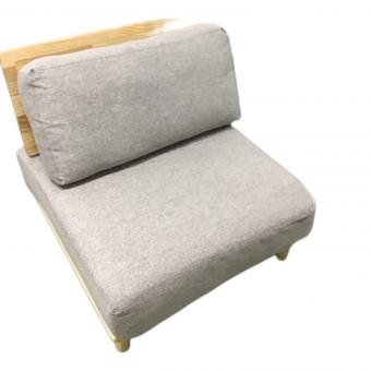 イーナ 1人掛けソファー 195 グレー リコルド